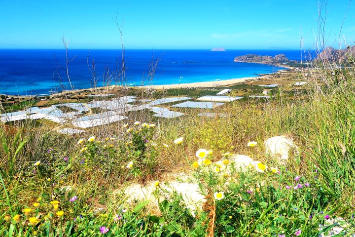 La plage Falassarna, Crète