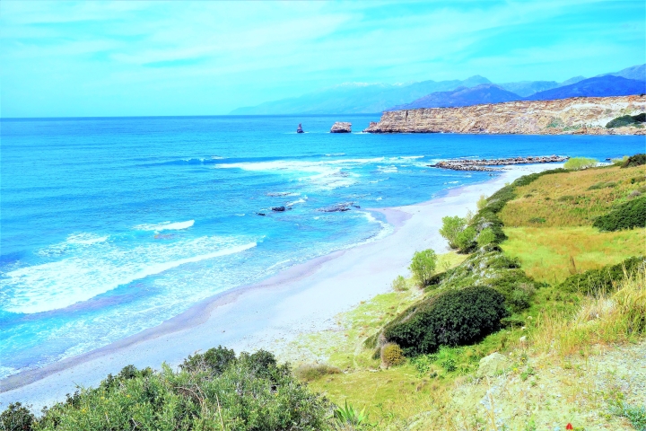 La plage Triopetra Crète