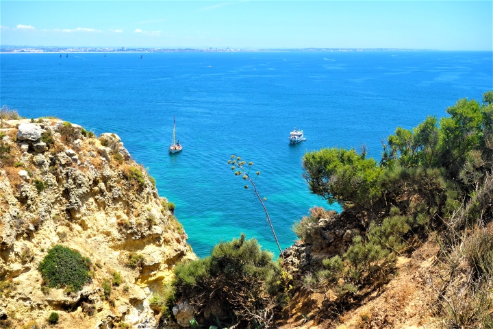 Falaises de Ponta da Piedade et côte rocheuse de Lagos en Algarve