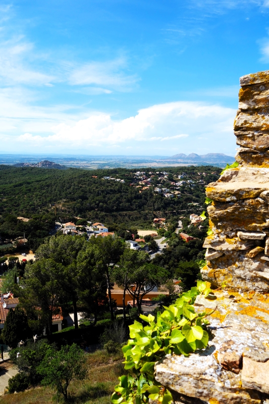Vue depuis le château de Begur