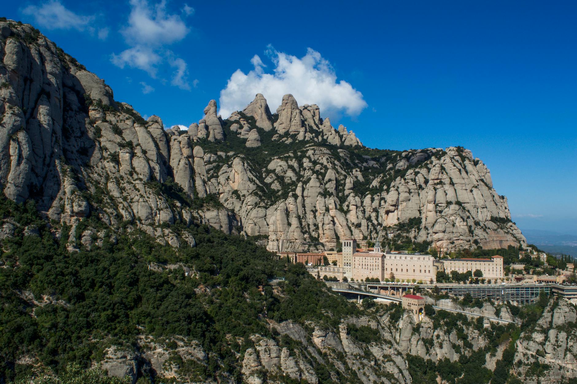 Vue panoramique de Montserrat, Catalogne