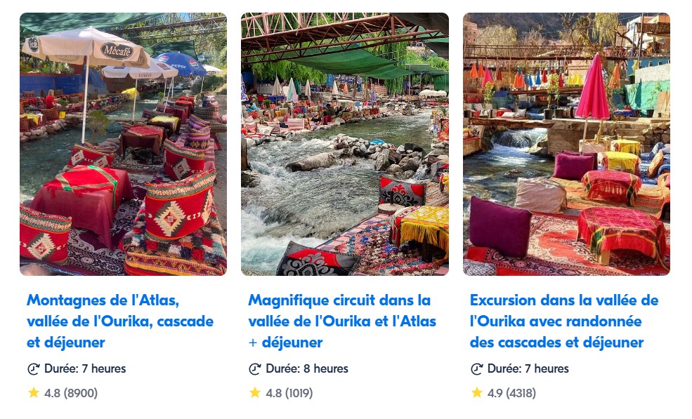 Excursion dans la vallée de l'Ourika