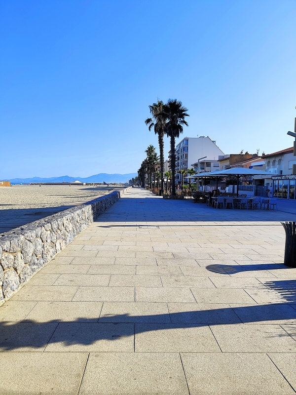la promenade du front de mer Canet-en-Roussillon