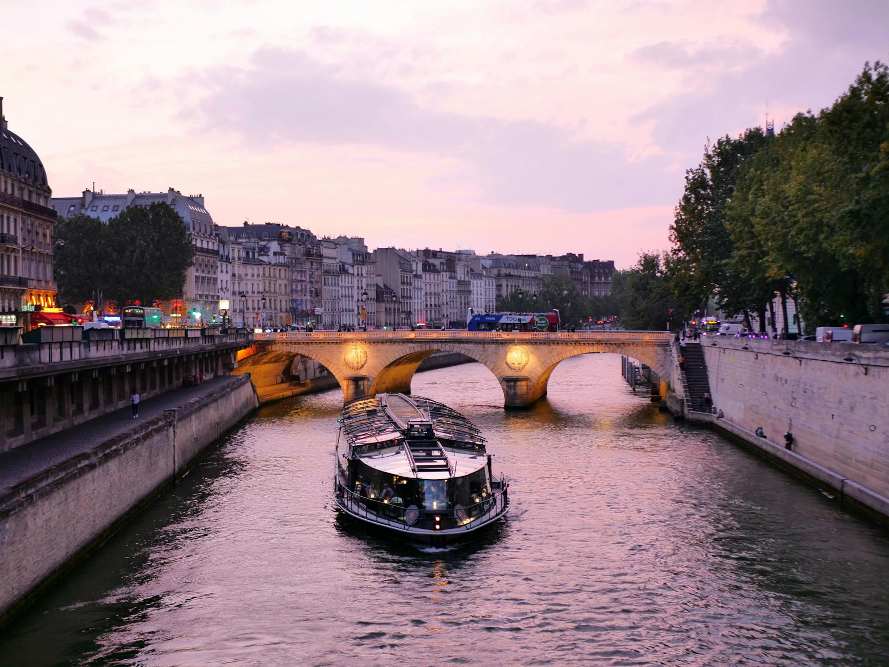 la Seine en bateau-mouche