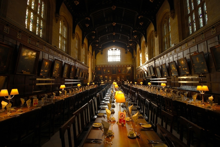 Christ Church College à Oxford, inspiration de la grande salle de Poudlard dans Harry Potter