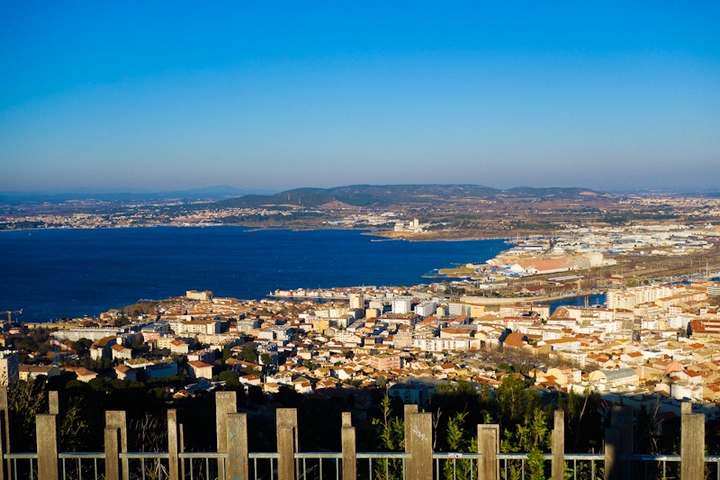 Vue panoramique depuis le Mont Saint-Clair, Sète